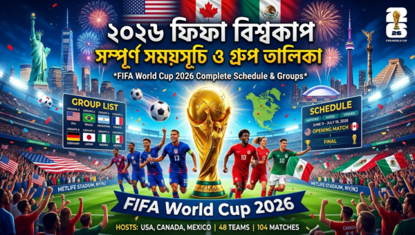 ২০২৬ বিশ্বকাপ সময়সূচি | FIFA World Cup 2026 Schedule