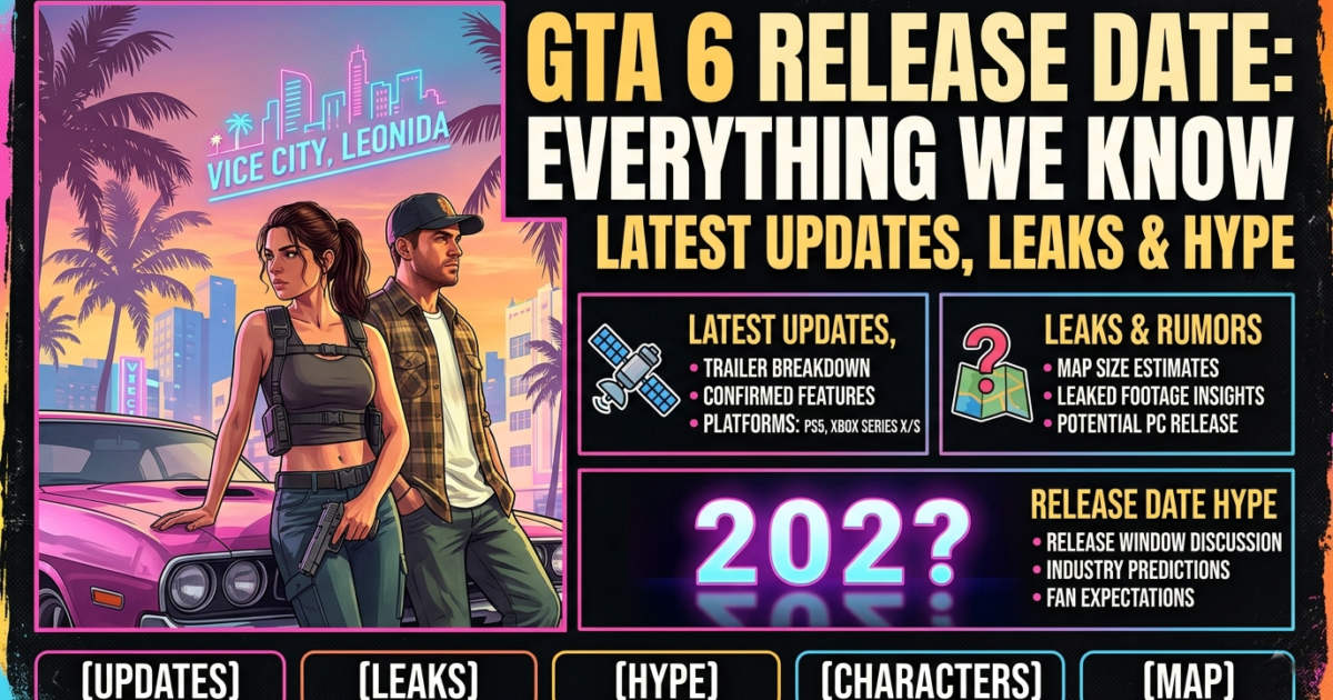 image of a poster for gta 6 release date